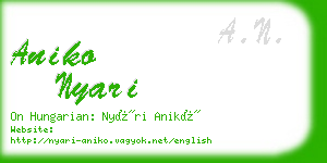 aniko nyari business card